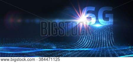 The Concept Of 6g Network, High-speed Mobile Internet, New Generation Networks. Business, Modern Tec
