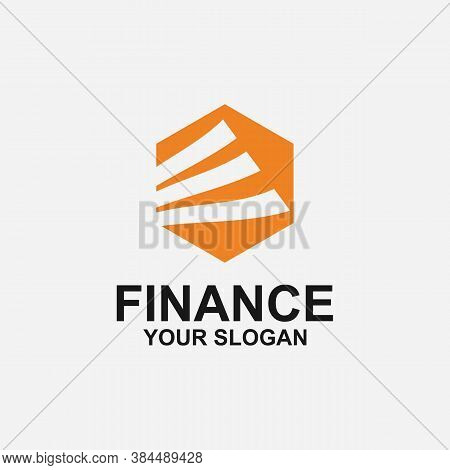 Finance Logo Template Design Vector Icon Illustration