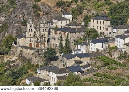 Ribeira Sacra. As Ermidas Village With Antique Church. Galicia, Spain