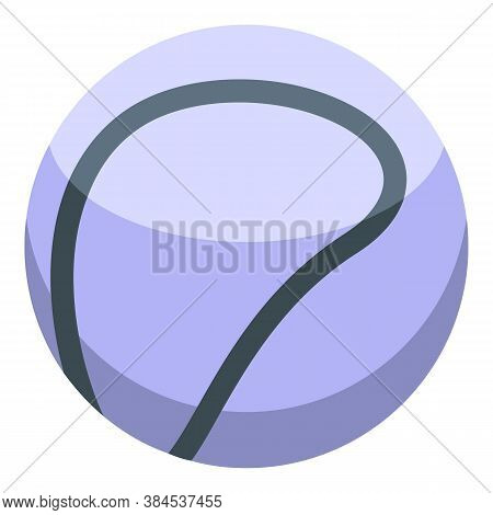 Hurling White Ball Icon. Isometric Of Hurling White Ball Vector Icon For Web Design Isolated On Whit