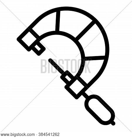 Craft Micrometer Icon. Outline Craft Micrometer Vector Icon For Web Design Isolated On White Backgro
