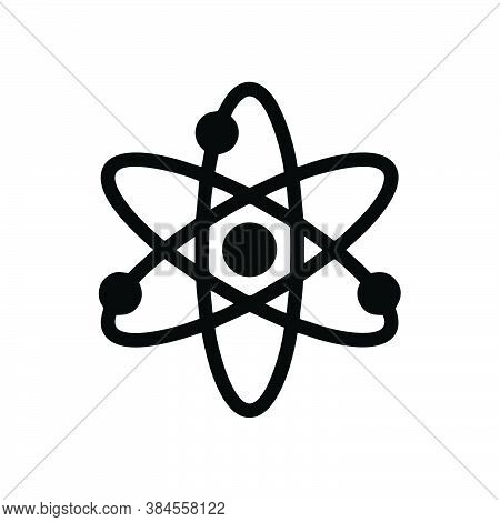 Atom Icon Isolated On White Background From School Collection. Atom Icon Trendy And Modern Atom Symb