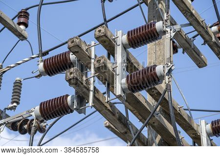 High Voltage Electrical Insulation In A Power Substation