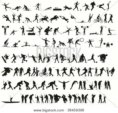 กีฬา silhouettes