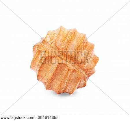 Wood Object For Corporal Massage Isolated On White
