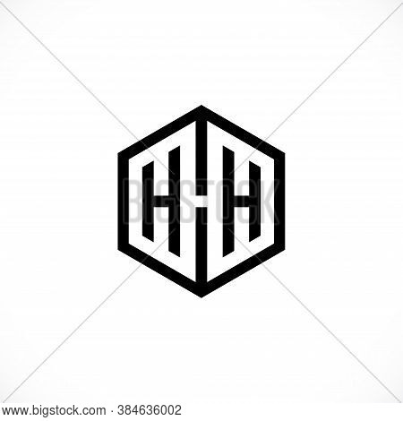Initial Hhh, Hexagon Modern Abstract Element Icon Logo Design.