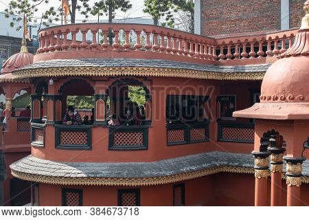 Pokhara, Nepal - December 20 2019: Unidentified People Visits Gupteshwor Mahadev Caves On December 2