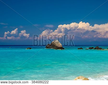 Avali beach in Lefkas island Greece