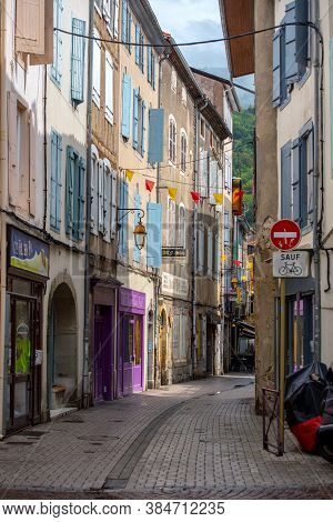 Foix, France :  2020 09 Sept, : Streets Of The Village Foix In The South Of France, Europe