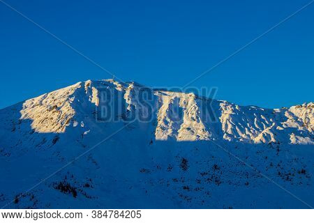 Sunset Above Champagny En Vanoise, French Alps