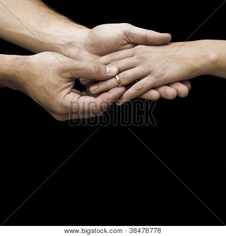 Mains de mariage