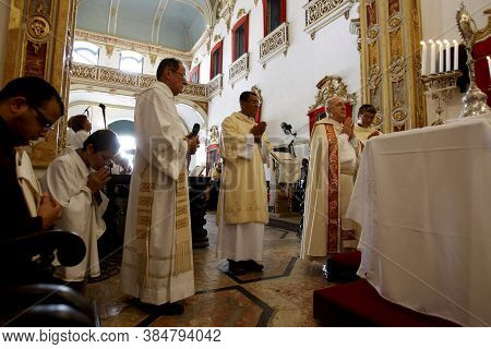 Salvador, Bahia / Brazil - July 1, 2015: Mass Symbolizing The 
