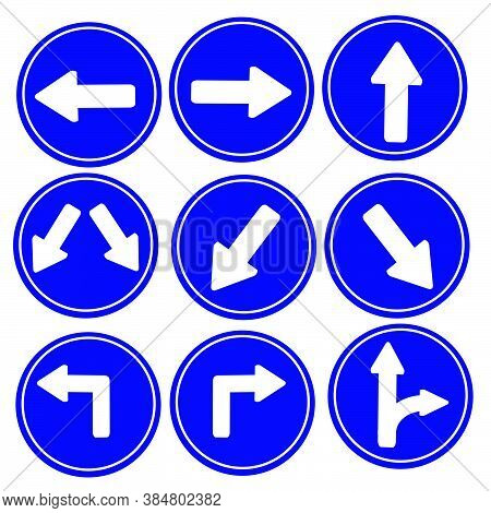 One Hundred Different Highly Detailed And Fully Editable Vector Traffic-road Sign Collection.  Traff