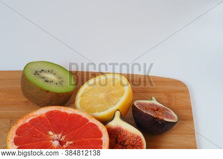 Citrus Fruits. Greyfruit Is Red. The Whole Fruit. High Quality Photo