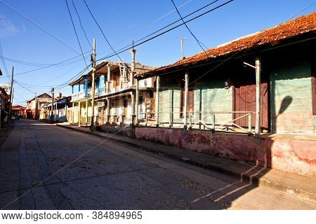 The Old Colorful Houses In Baracoa, Cuba