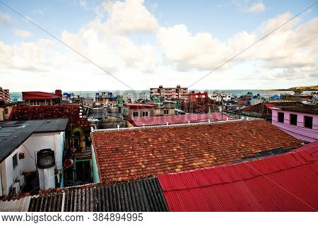 The Old Colorful Houses In Baracoa, Cuba