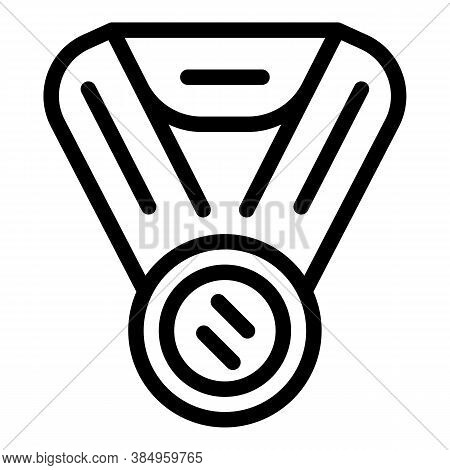 Hurling Medal Icon. Outline Hurling Medal Vector Icon For Web Design Isolated On White Background