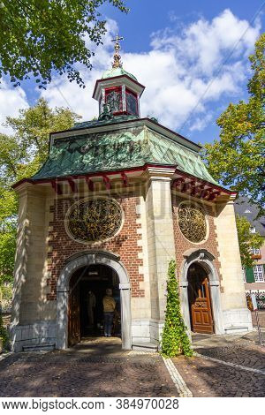 Kevelaer, Germany - Sept 5, 2020: The Chapel In Kevelaer Visited By Many Pilgrims From Germany And T
