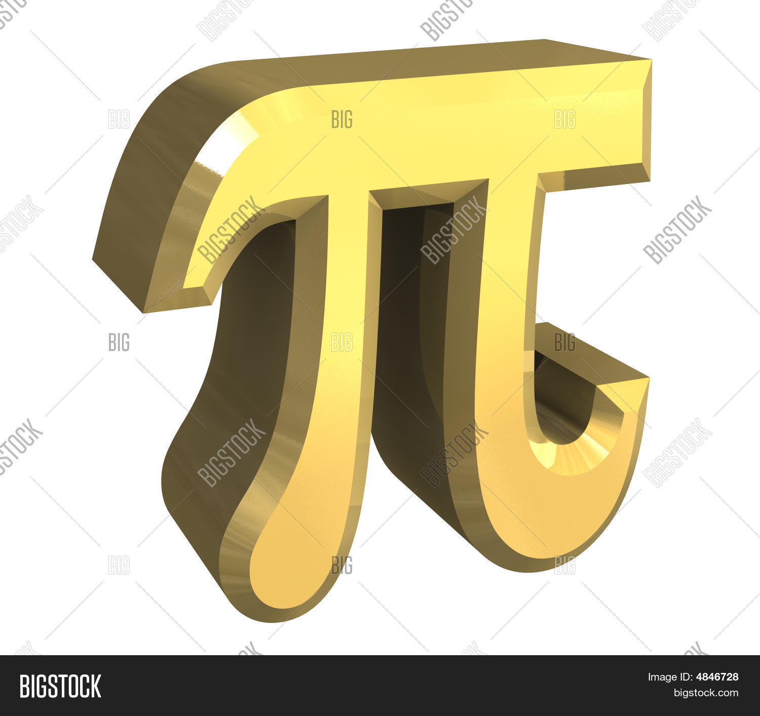 Pi Symbol Gold Image & Photo (Free Trial) | Bigstock