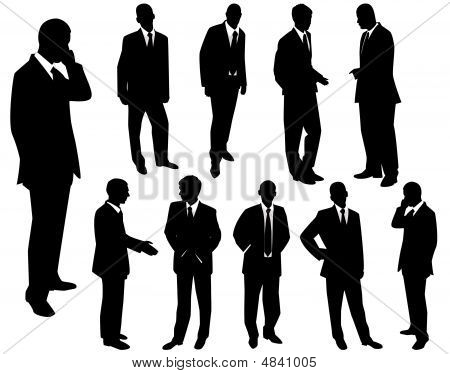 Collection Of Businessmen A Vector Illustration