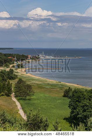 クルシュー砂州で最も高い砂丘からの眺め