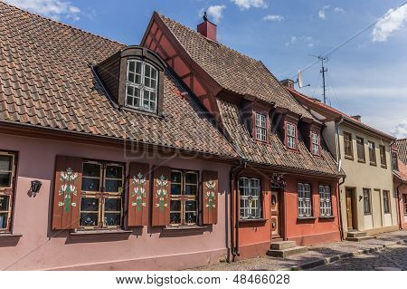 Gade i den gamle del af Klaipeda, Litauen