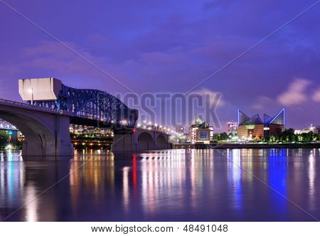 Centro Chattanooga, Tennessee, USA.