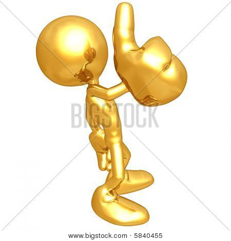 Mini gold-Kerl