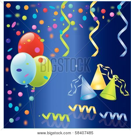 Carnival- Balloon - serpentine