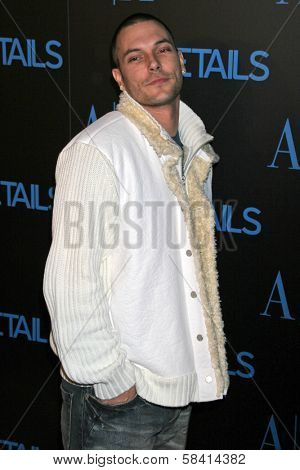 HOLLYWOOD - DECEMBER 07: Kevin Federline at Armani Exchange and Details Magazine's 