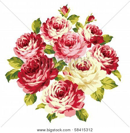 The illustration of rose