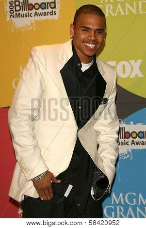 LAS VEGAS - DECEMBER 04: Chris Brown in the press room at the 2006 Billboard Music Awards, MGM Grand Hotel December 04, 2006 in Las Vegas, NV