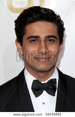 Suraj Sharma at the 18th Annual Critics' Choice Movie Awards Arrivals, Barker Hangar, Santa Monica, CA 01-10-13