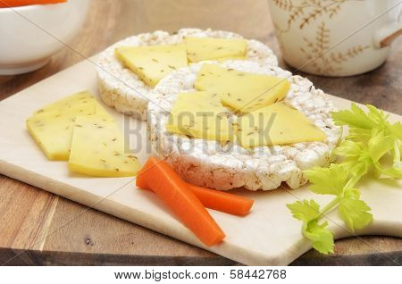 Rice Cake Cheese Snack