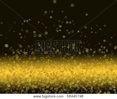 Gold Abstract Light Background. Illustration
