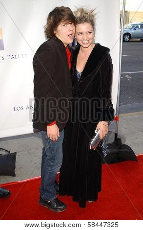 Devon Werkheiser and Lauren Storm at the Los Angeles Ballet premiere of 