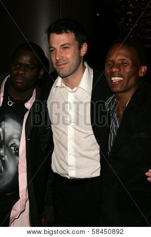 LOS ANGELES - NOVEMBER 15: Ben Affleck and Archie Khambula at the Los Angeles Premiere of 