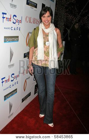 BEVERLY HILLS - DECEMBER 06: Arielle Kebbel at the Calabasas 2 Year Anniversary Party on December 6, 2006 at Fred Segal Mauro's Cafe in Beverly Hills, CA.