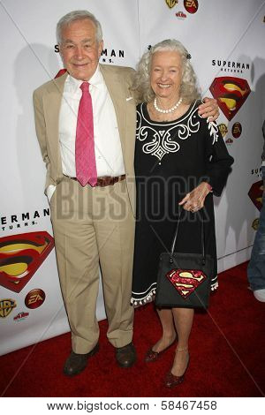 HOLLYWOOD - NOVEMBER 16: Jack Larson and Noel Neill at the 