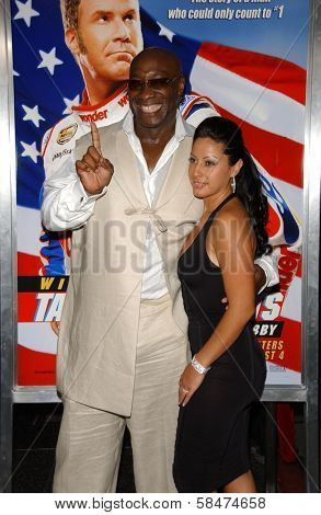HOLLYWOOD - JULY 26: Michael Clarke Duncan and friend at the Premiere Of 