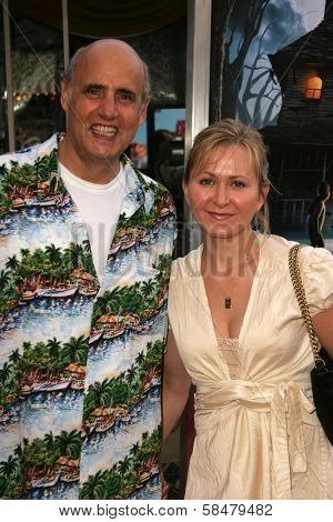 WESTWOOD - JULY 17: Jeffrey Tambor and wife Kasia Ostlun at the premiere of 