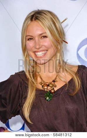 PASADENA - JULY 15: Sarah Carter at CBS's TCA Press Tour at The Rose Bowl on July 15, 2006 in Pasadena, CA.