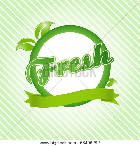 Fresh. Vector ecological concept for you design.