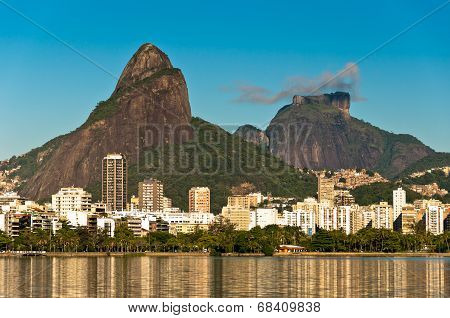 Rio de Janeiro Lake and Mountains
