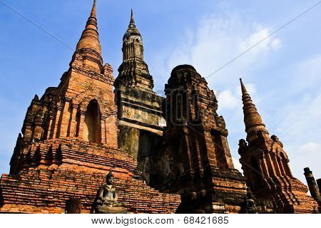 Sukhothai Historical Park At Sukhothai Province In Thailand