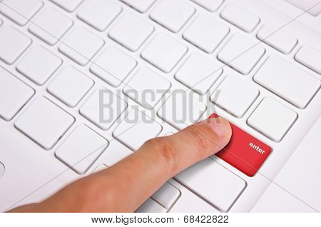 Finger Press The Keyboard.