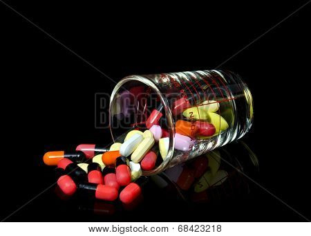 Glass Of Pills