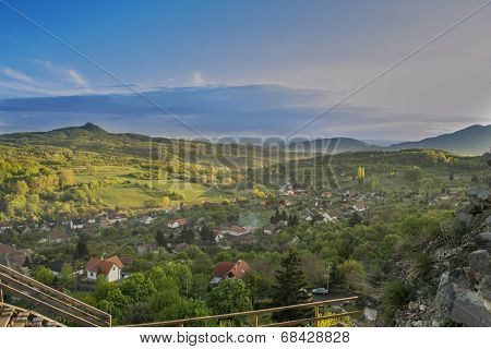 Landscape from ruins