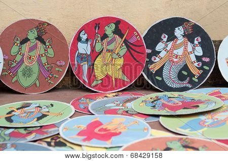 Dashavatara Cards, Artwork, Bishnupur, India