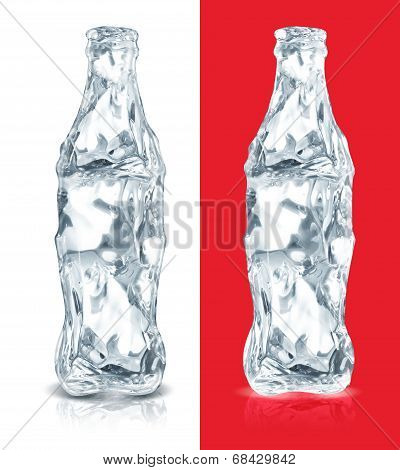 Ice made cola bottle